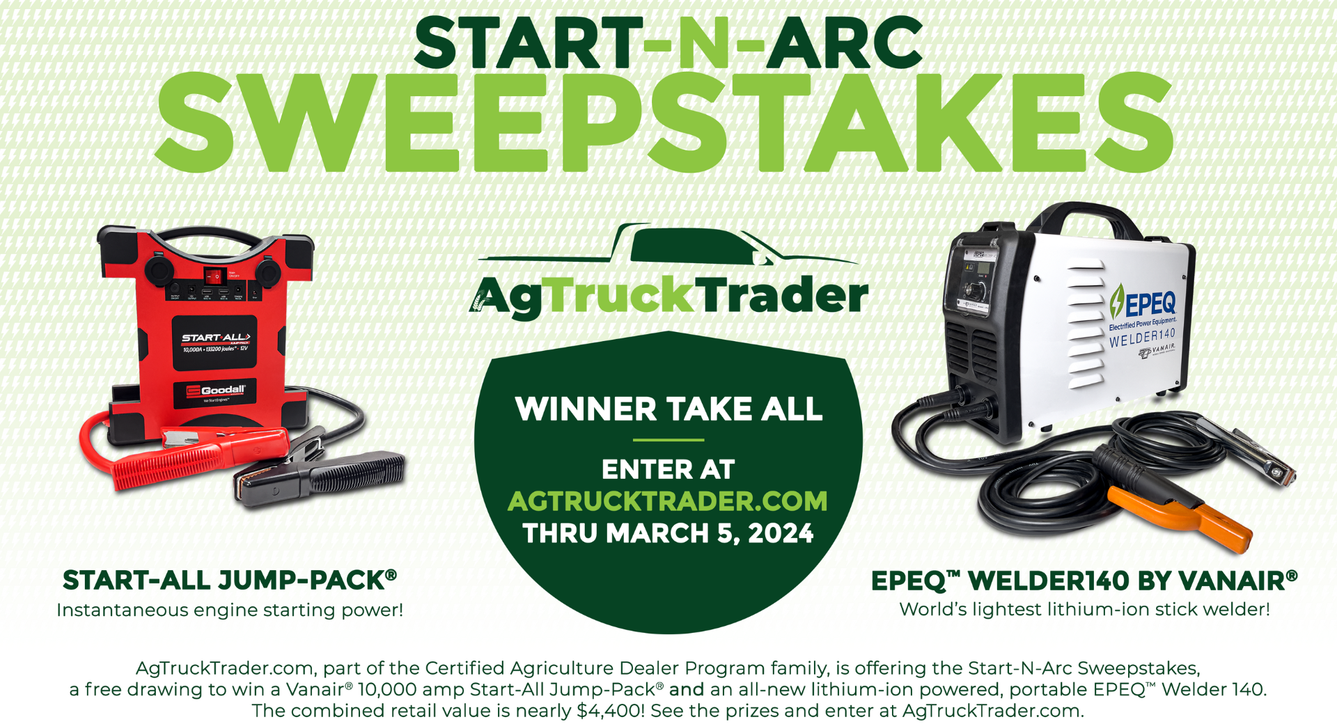 AgTruckTrader Start-n-Arc Sweepstakes with Vanair